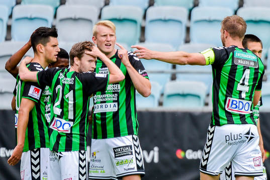 GAIS spelare jublar