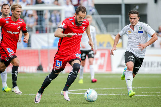 Norrköpings Emir Kujovic och Örebros Nordin Gerzic