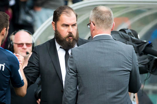 Örebros tränare Alexander Axén och Norrköpings manager