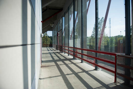 Passage inne på Södertälje Fotbollsarena