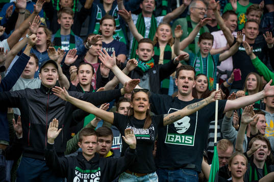 GAIS fansen lyckliga