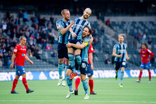 Djurgårdens Alexander Faltsetas , Daniel Berntsen och