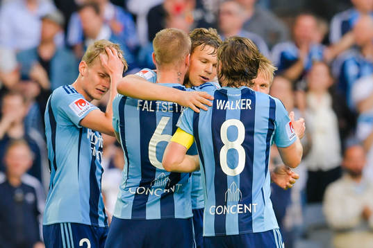 Djurgårdens Tim Björkström jublar