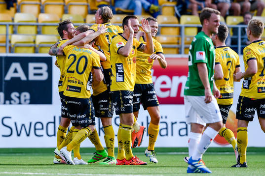 Elfsborgs spelare jublar