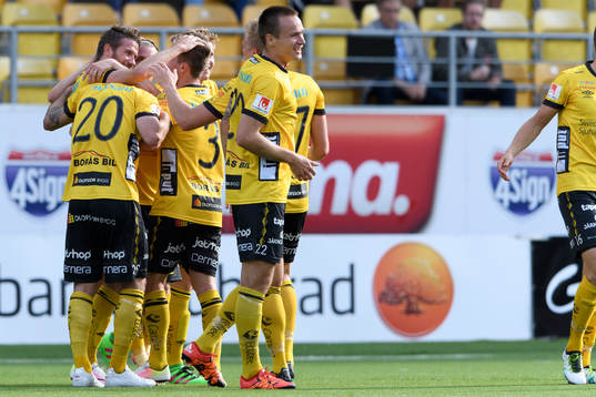 Elfsborgs Marcus Rohdén har gjort 1-0 och jublar