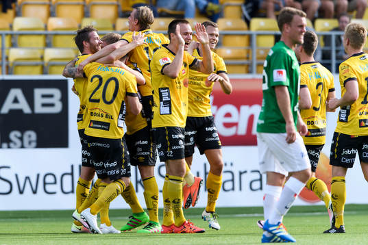 Elfsborgs Marcus Rohdén har gjort 1-0 och jublar