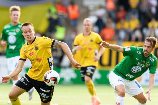 Elfsborgs Viktor Prodell och Jönköpings Fredric Fendrich