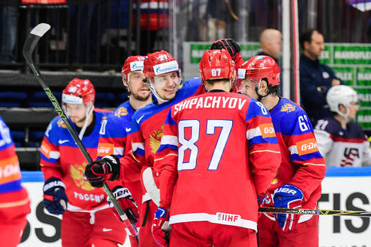 Rysslands Artemi Panarin  jublar