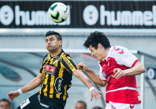 Häckens Paulo de Oliveira och Kalmars Marko Biskupovic