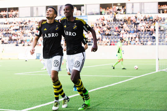 s Ahmed Yasin och Alexander Isak jublart