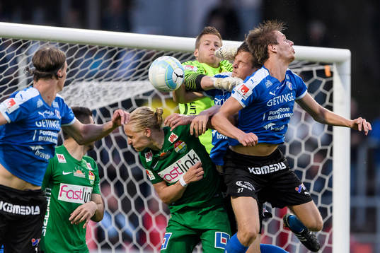 Halmstads Fredrik Liverstam och Marcus Johansson