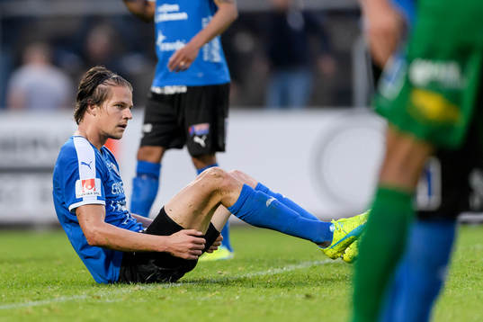 Halmstads Fredrik Liverstam deppar