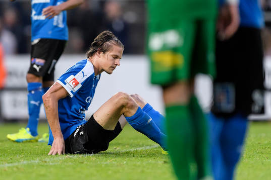 Halmstads Fredrik Liverstam deppar