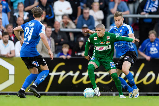 Dalkurds Rawez Lawan och Halmstads Alexander Ruud Tveter
