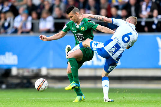 Hammarbys Alexssander Medeiros de Azeredo och IFK