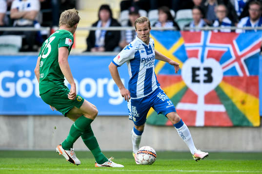 IFK Göteborgs Gustav Engvall och Hammarbys Lars Saetra