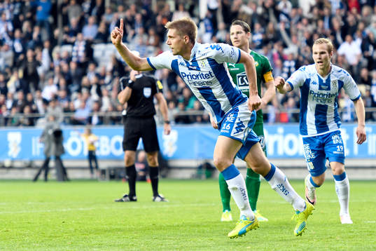IFK Göteborgs Mikael Boman jublar