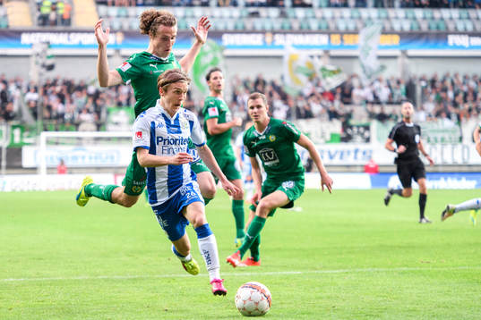 Hammarbys Fredrik Torsteinbö och IFK Göteborgs Patrik