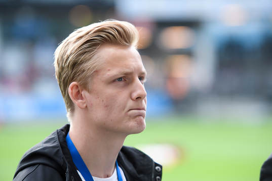 IFK Göteborgs Billy Nordström innan fotbollsmatchen i