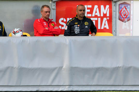 Elfsborgs tränare Jesper Bengtsson och A-lagets tränare