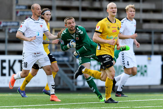 Kalmars målvakt Lucas Hägg Johansson