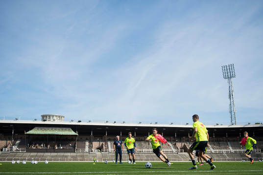 Sveriges Pontus Jansson, Muamer Tanković och Mikael Lustig
