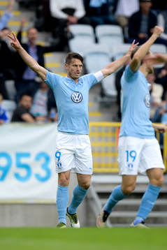 Malmö FFs Markus Rosenberg jublar