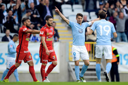 Malmö FFs Markus Rosenberg jublar
