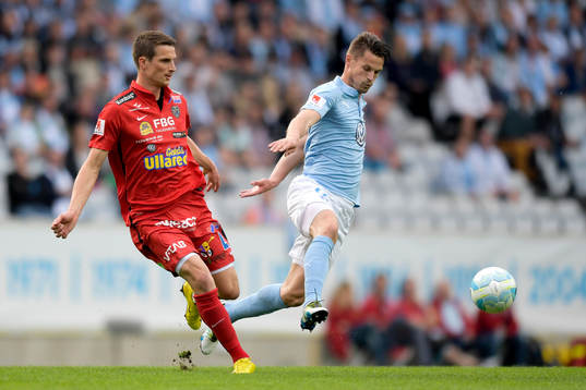Falkenbergs Thomas Juel-Nielsen och Malmö FFs Markus