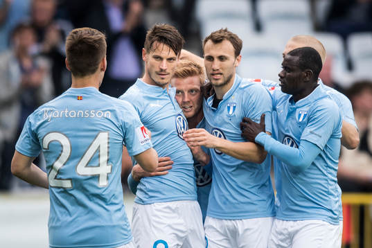 Malmö FFs Vidar Örn Kjartansson, Anders Christiansen,