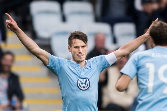 Malmö FFs Markus Rosenberg jublar
