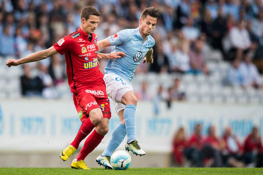 Falkenbergs Thomas Juel-Nielsen och Malmö FFs Markus