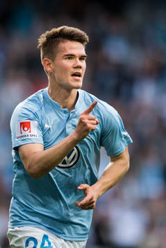 Malmö FFs Vidar Örn Kjartansson jublar