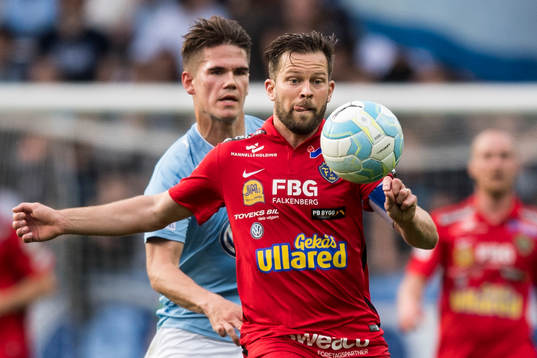 Falkenbergs David Svensson och Malmö FFs Vidar Örn