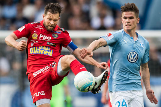 Falkenbergs David Svensson och Malmö FFs Vidar Örn
