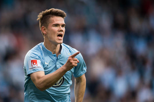 Malmö FFs Vidar Örn Kjartansson jublar