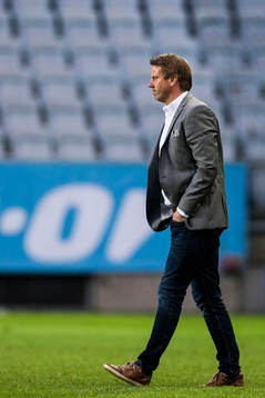 Falkenbergs tränare Hasse Eklund deppar