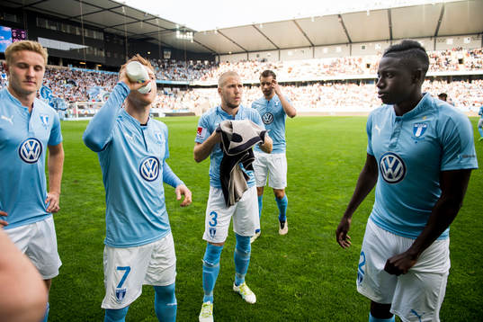 Malmö FFs Franz Brorsson, Anders Christiansen, Anton