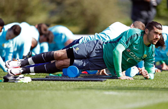 Britain Football Soccer - Australia Training - Academy of