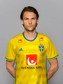 Albin Ekdal, spelare i Sveriges fotbollslandslag