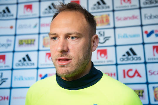 Andreas Granqvist i mixed zone