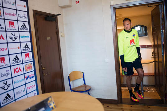 Andreas Granqvist i mixed zone