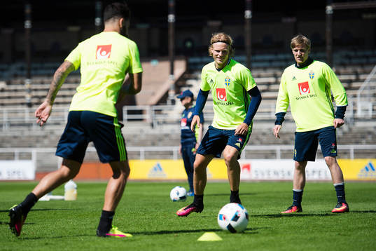 Oscar Hiljemark och Emil Forsberg