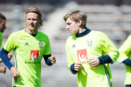 Oscar Hiljemark och Emil Forsberg