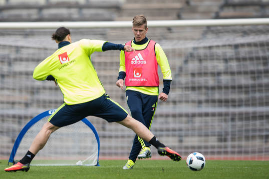 Pontus Wernbloom och Zlatan Ibrahimovic