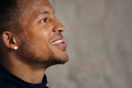 Martin Olsson  i mixed zone