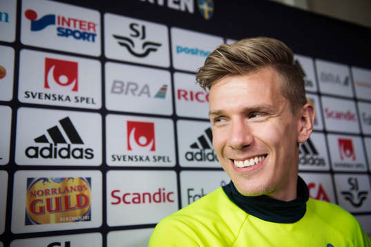 Pontus Wernbloom i mixed zone