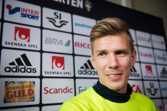 Pontus Wernbloom i mixed zone