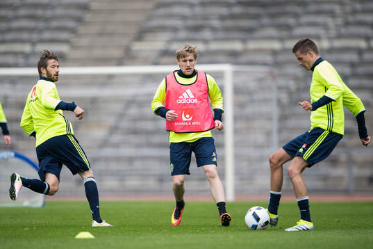 Emil Forsberg och Mikael Lustig
