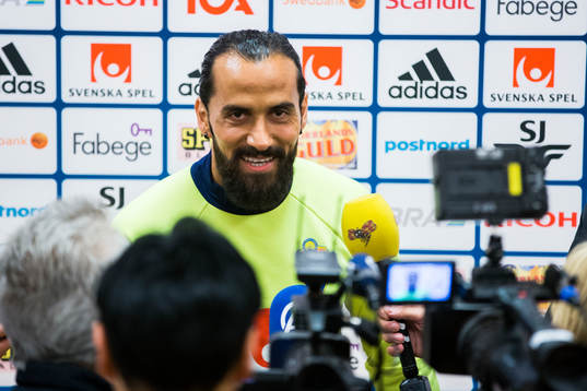 Erkan Zengin i mixed zone
